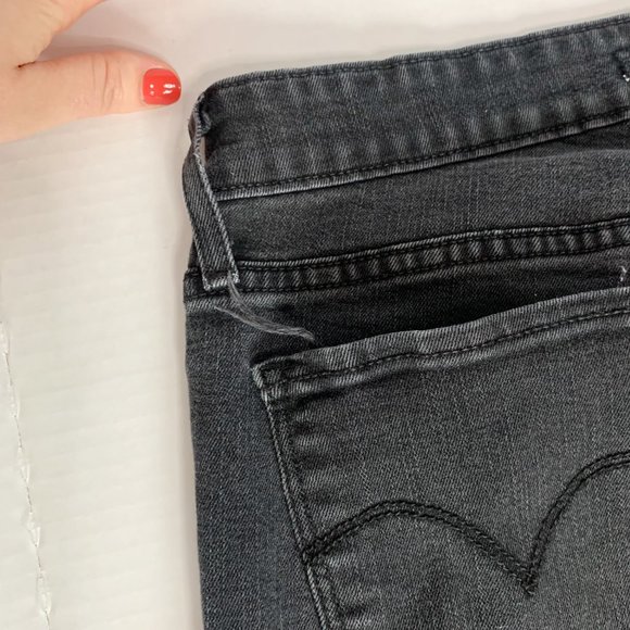 Levi's 712 Slim Jeans Size 29 Black - Picture 5 of 7